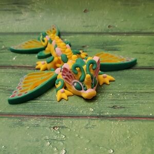 5" Articulated Flexi Colorful Butterfly Dragon Action Figure